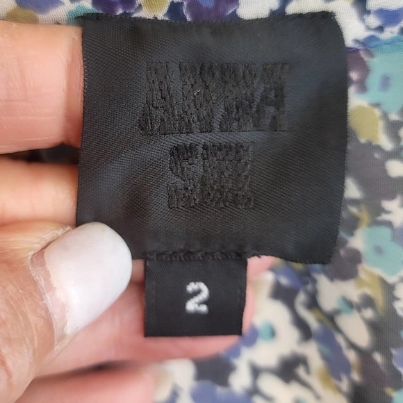 ANNA SUI FLORAL BUTTERFLIES SLEEVELESS EMBROIDERED DETAIL SQUARE NECKLIN… - Picture 15 of 16